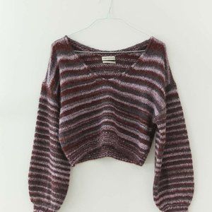 Urban Outfitters Purple Multi Lyra Pullover Sweater